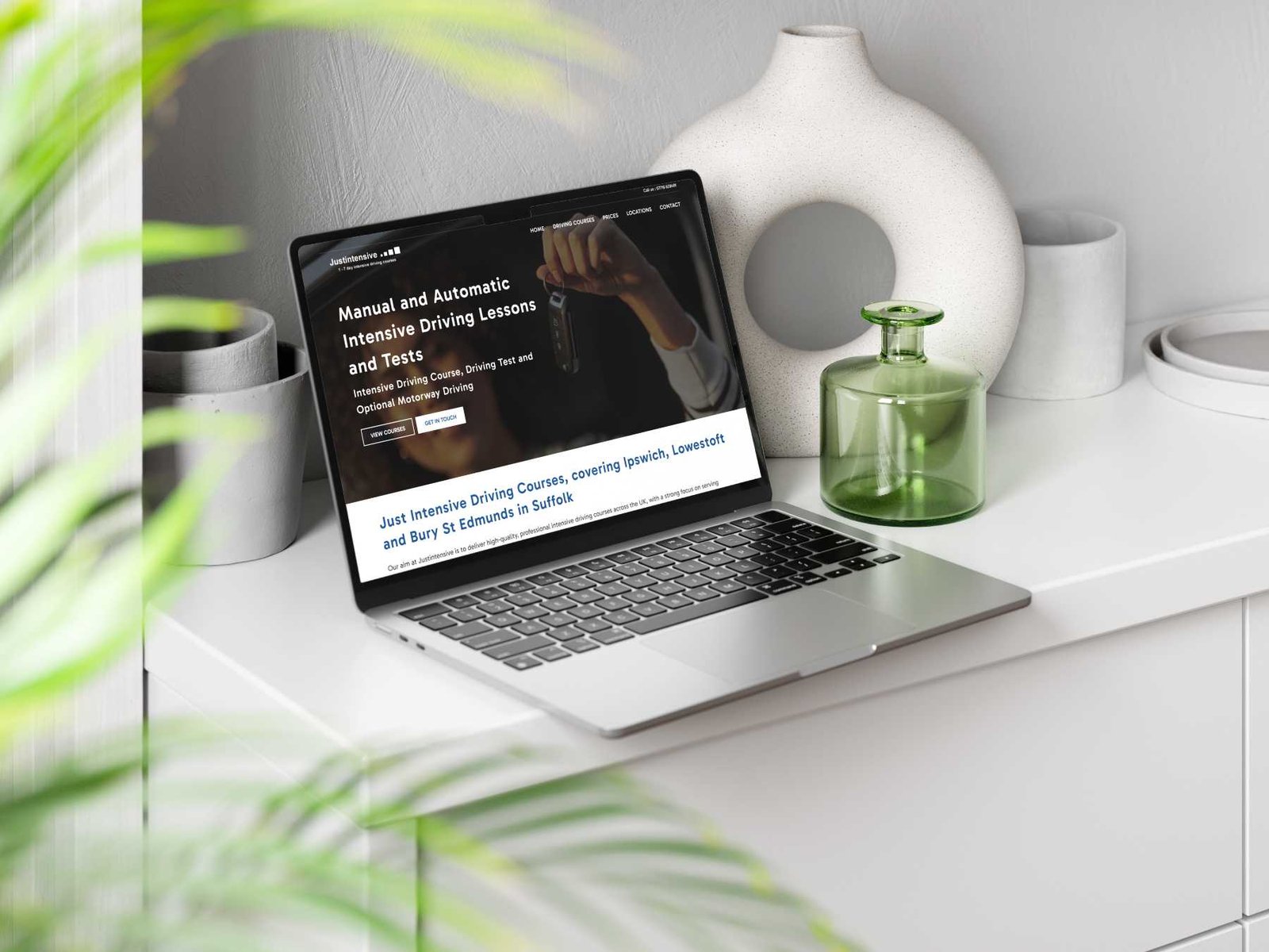 JustIntensive Website Design - Saren Web - Elmswell, Suffolk